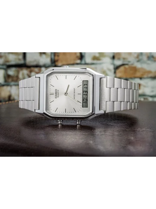 Casio Часы Vintage AQ-230A-7A, серый, фото 7