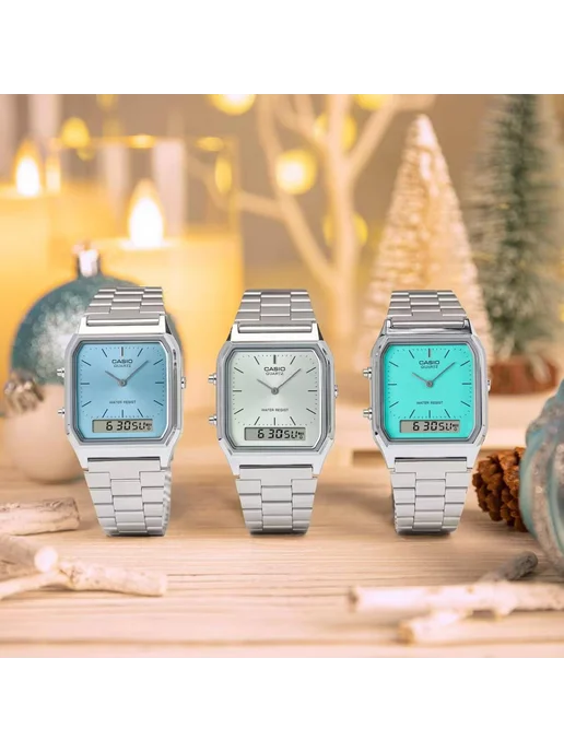 Casio Часы Vintage AQ-230A-7A, серый, фото 8