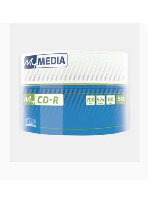 MYMEDIA Диск для записи CD-R 700Mb 52x Pack wrap 50шт, 50 шт, фото 4