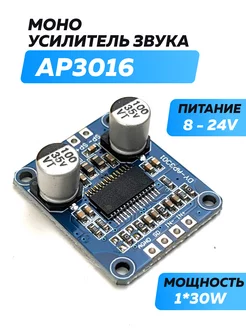 Моно усилитель звука AP3016 1*30W - 207977683 купить за 256 ₽ в интернет-магазине Wildberries