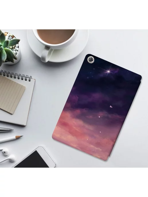 Fanoya Чехол для планшетного компьютера Huawei MediaPad M5 lite, розовый, фото 2