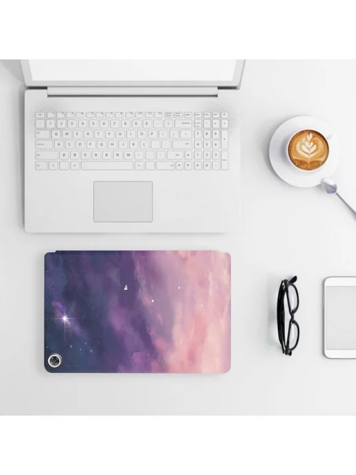Fanoya Чехол для планшетного компьютера Huawei MediaPad M5 lite, розовый, фото 3