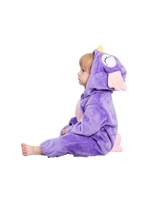 KIDWORLD Кигуруми детский сова, фиолетовый, фото 2
