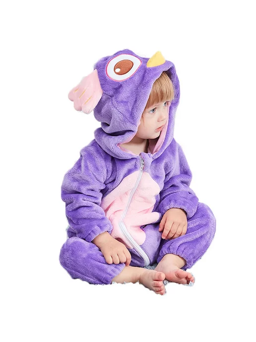 KIDWORLD Кигуруми детский сова, фиолетовый, фото 3