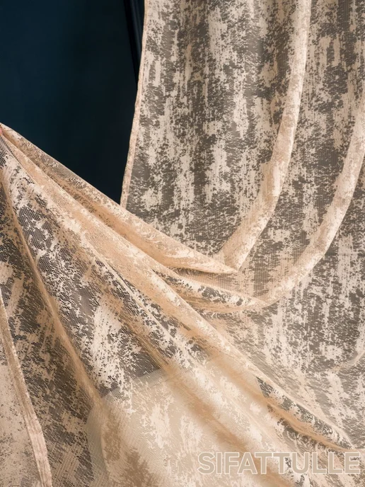 SIFATTULLE Шторы тюль длинная на кухню 200х250 готовая на ленте, 200x250, фото 4