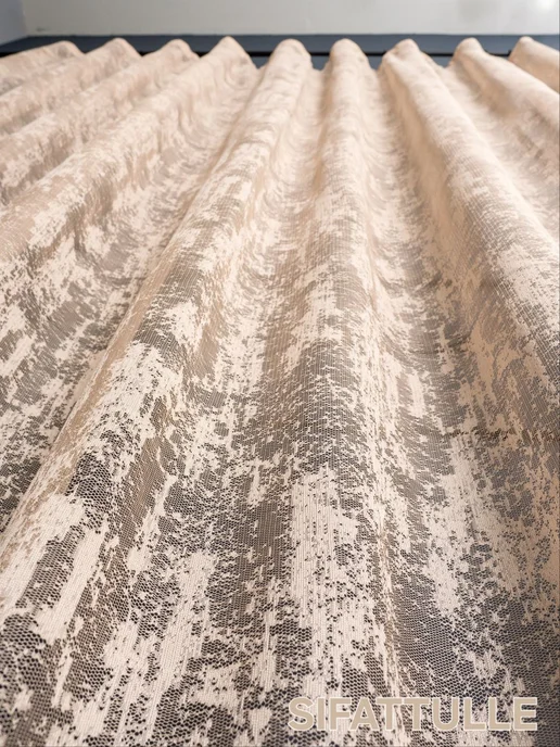 SIFATTULLE Шторы тюль длинная на кухню 200х250 готовая на ленте, 200x250, фото 5
