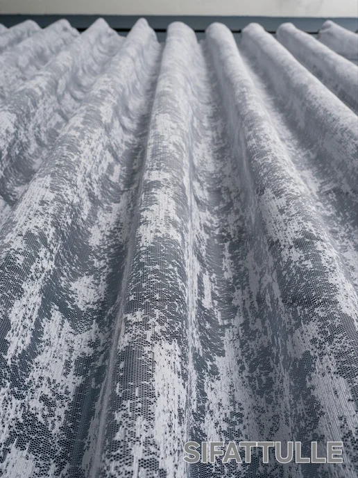SIFATTULLE Шторы тюль длинный на кухню 200*250 в спальню готовая, 200x250, фото 5