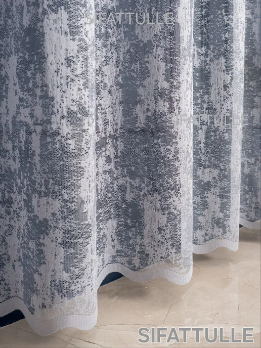 SIFATTULLE Шторы тюль длинный на кухню 200*250 в спальню готовая, 200x250, фото 8