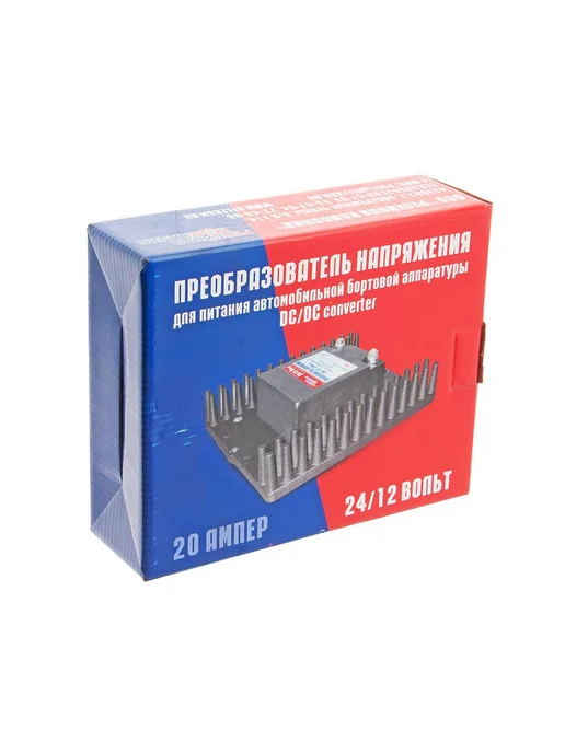 РЕЛКОМ Преобразователь напряжения (инвертор) 24-12V 20А РЕЛЕЙНАЯ К, вариант, фото 2