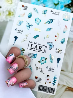 Наклейки для ногтей слайдеры цветы LAK_NAILS 208151709 купить за 144 ₽ в интернет-магазине Wildberries