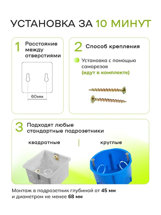ALEV Розетка двойная с заземлением Нео из стекла с USB и Type-C, черный, фото 6