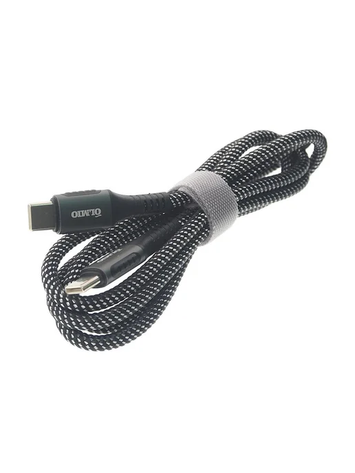 Olmio Кабель USB Type C-USB Type C 1.2м черный, 1,2 м