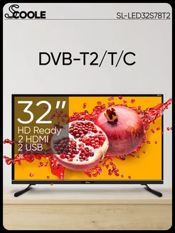 Телевизор SL-LED32S78T2 HD Scoole 208261637 купить за 9 287 ₽ в интернет-магазине Wildberries