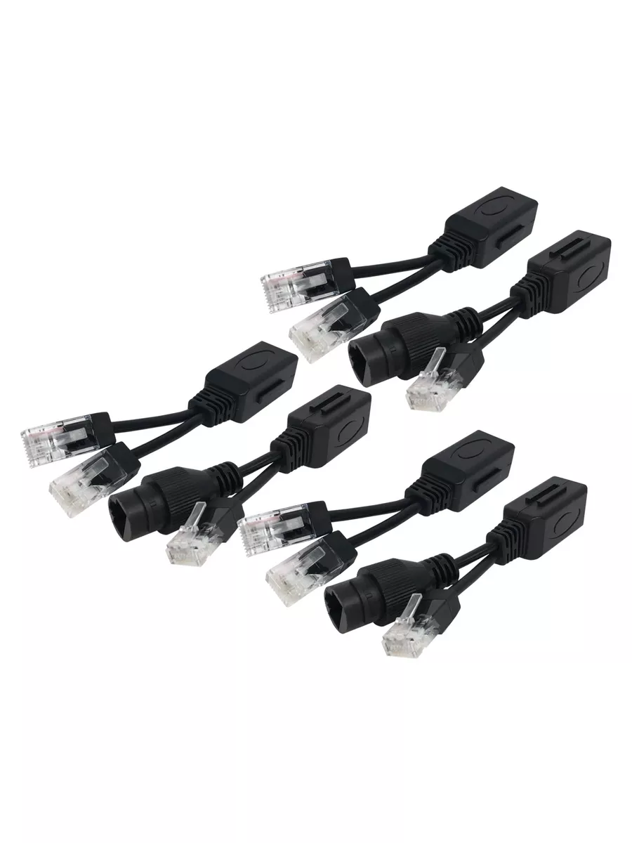 3 переходника 3 разветвителя для передачи данных и PoE, RJ45