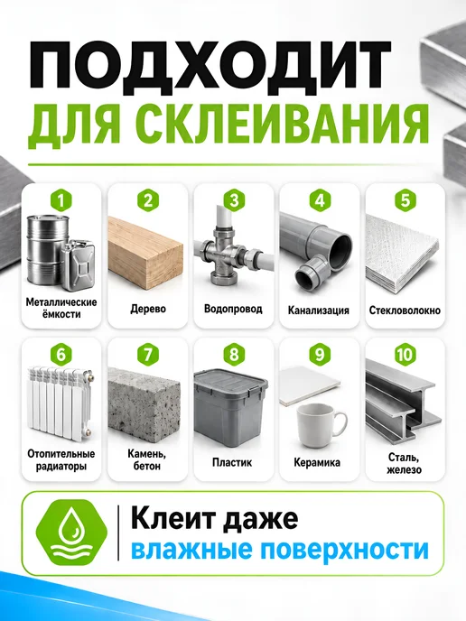 Ремтека Холодная сварка "Титан" универсальный 60 гр, 60 г, фото 2