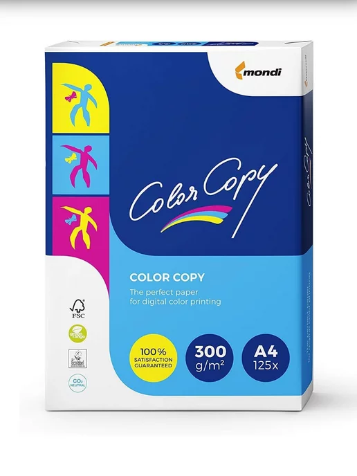 Бумага Color Color Copy A4, 300 г/м², 125 листов, 1 пачка, фото 2