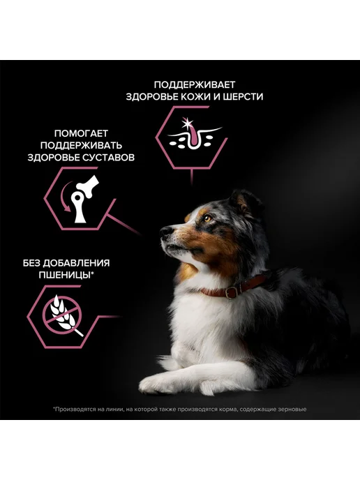 Сухой корм PRO PLAN Кожи Шерсти для собак, средние, лосось, 7 кг, фото 7