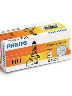 Галогенная автолампа H11 комплект 2шт. 12362C1 Philips 208395858 купить за 636 ₽ в интернет-магазине Wildberries