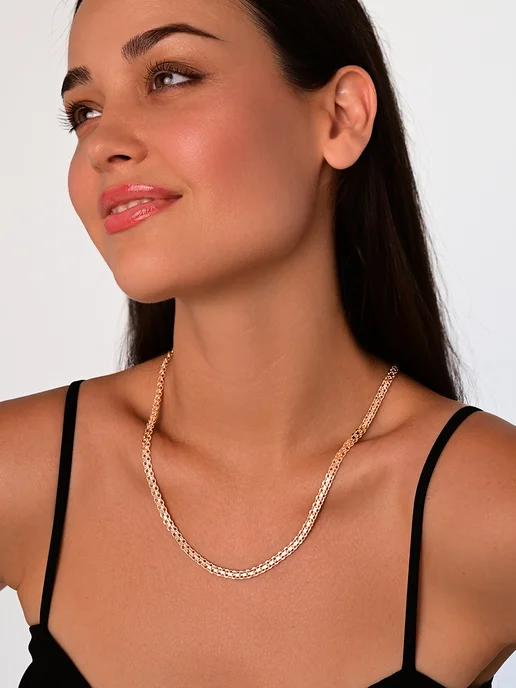ЮвиLOVE Цепочка на шею бижутерия, золотой, фото 4
