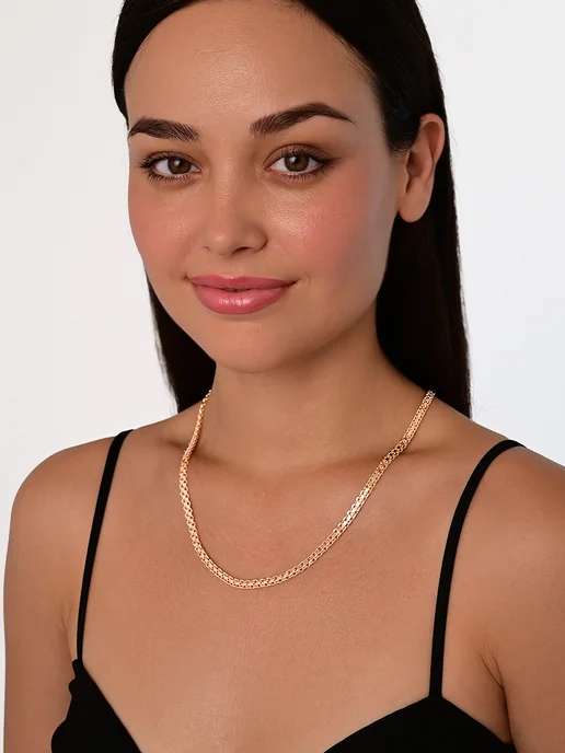 ЮвиLOVE Цепочка на шею бижутерия, золотой, фото 7