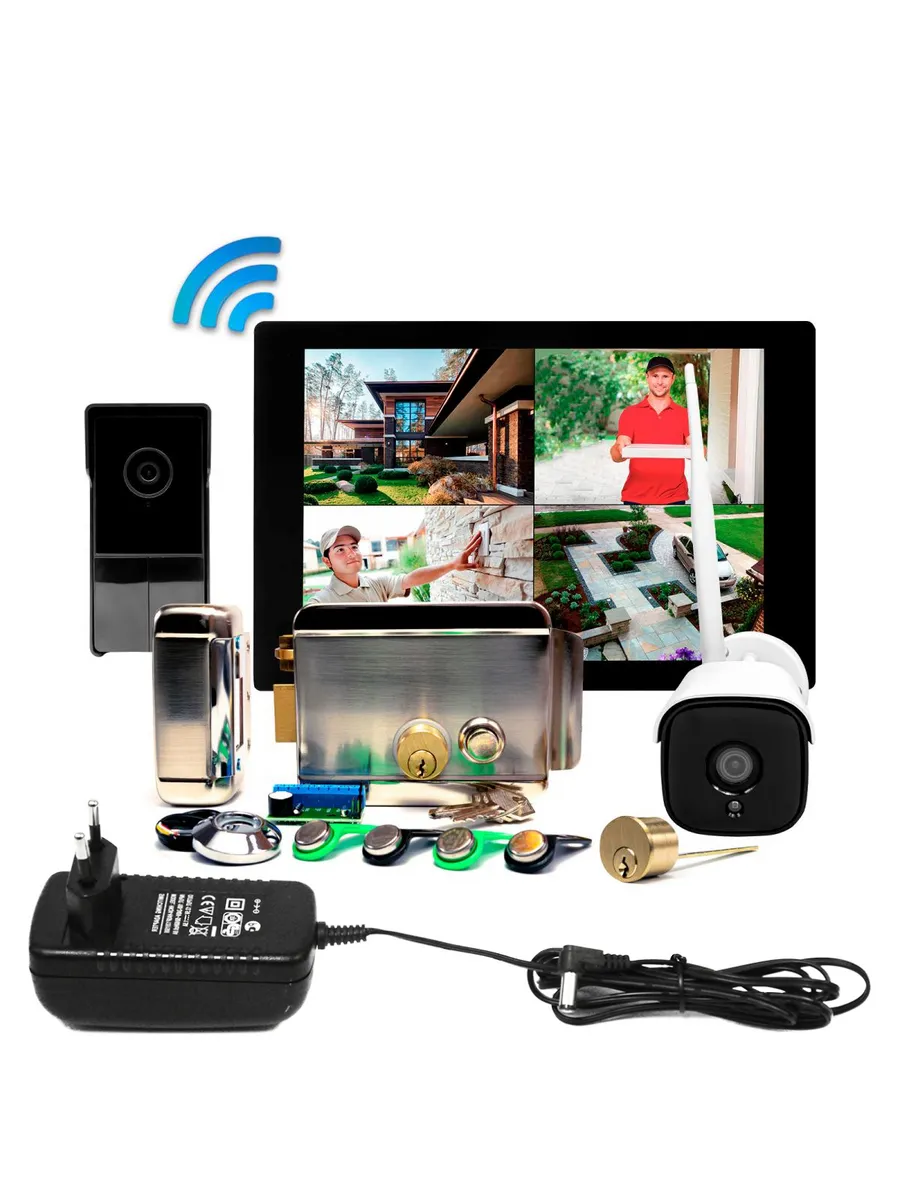 Комплект WiFi домофон TUYA с замком и камерой Sky(1+1+Zenit)