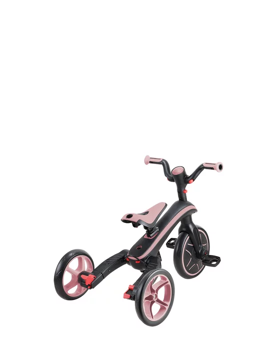 globber Трехколесный велосипед-беговел EXPLORER TRIKE FOLDABLE 4in1, розовый, фото 7