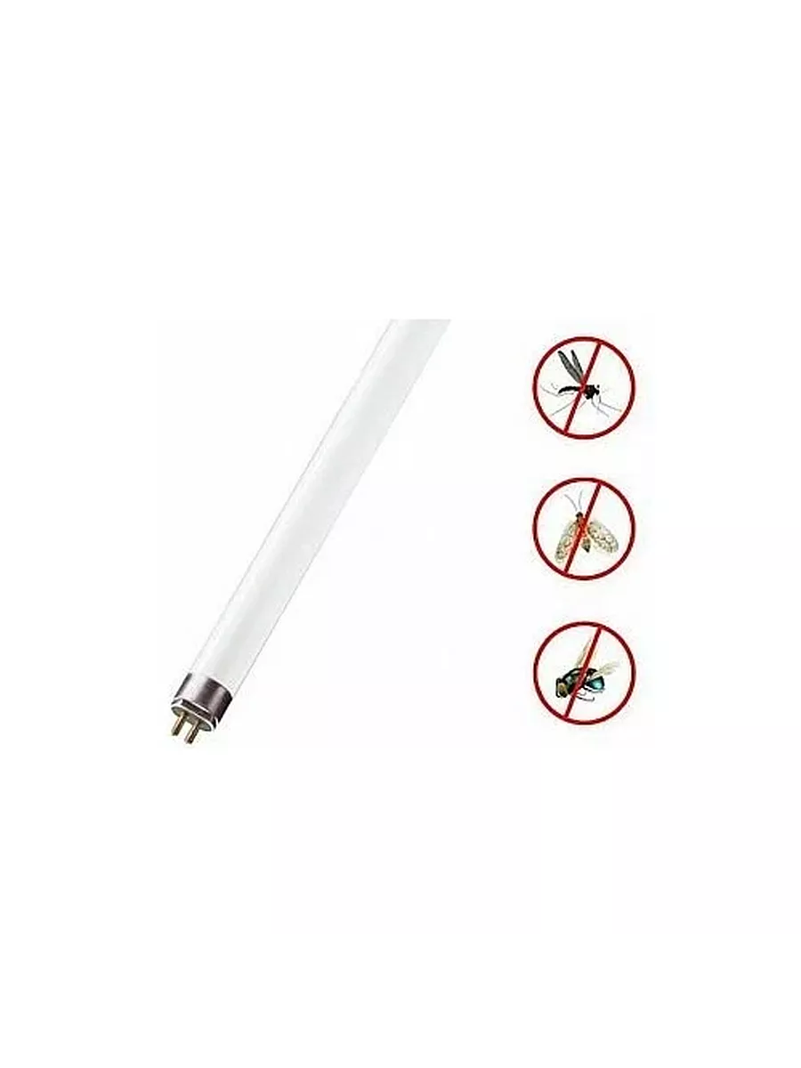 Лампа инсектицидная 8W G5 302mm в ловушки для насекомых 2шт