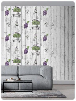 Обои бумажные под дерево Лаванда10 - 4 рулона. Купить обои на стену. Изображение 10