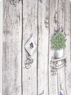 Обои бумажные под дерево Лаванда10 - 4 рулона. Купить обои на стену. Изображение 4