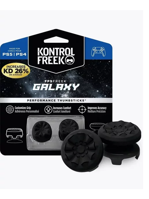 PVS Накладки на стики Galaxy Black для DualShock4 и DualSense