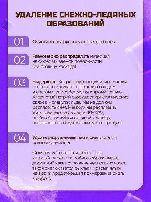Winters МАТЕРИАЛ ПРОТИВОГОЛОЛЁДНЫЙ WINTER’S (ВИНТЕРС) ACTIVE, Rockmelt МАТЕРИАЛ ПРОТИВОГОЛОЛЁДНЫЙ ROCKMELT, фото 4