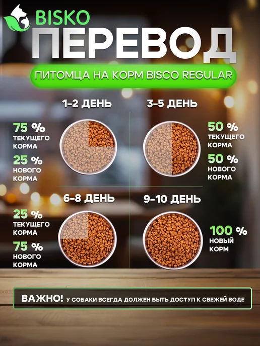 Сухой корм Bisko Регуляр для собак, говядина, 10 кг, фото 6