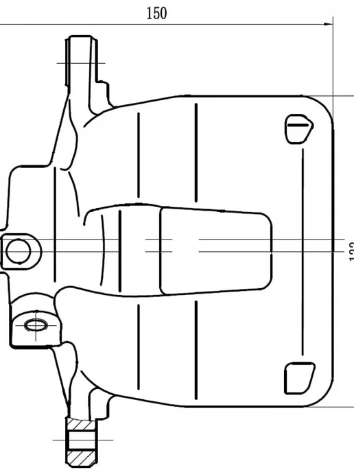 TRIALLI Суппорт тормозной для а м Peugeot Boxer (06-) Fiat Ducato, в упаковке 4,1 кг, фото 8