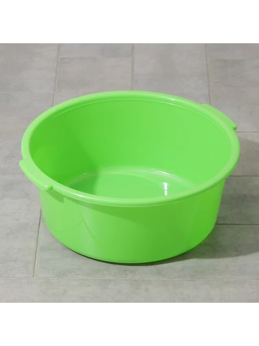 STEKLO Таз плстиковый круглый 10 л, микс, 10 л, фото 3