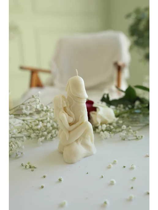 Micodecor Свеча Любовница, Лингам, фаллос, цвет белый, белый, фото 2