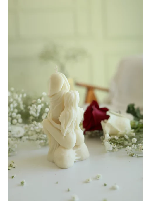 Micodecor Свеча Любовница, Лингам, фаллос, цвет белый, белый, фото 5