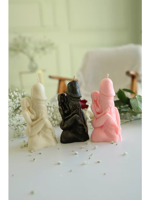 Micodecor Свеча Любовница, Лингам, фаллос, цвет белый, белый, фото 7