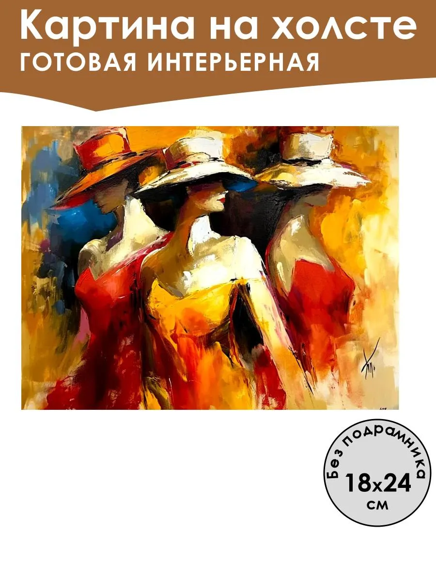 Картина интерьерная «Абстракция» холст 18x24 см
