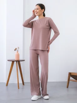 Костюм домашний с брюками трикотаж Epifana Clothing Co. 208726025 купить за 1 494 ₽ в интернет-магазине Wildberries