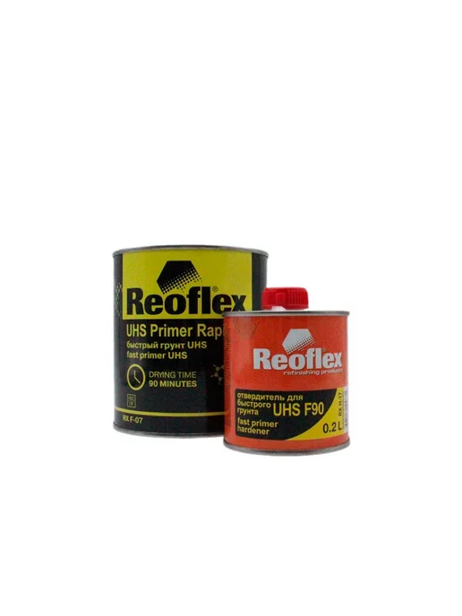 Reoflex грунт UHS серый 0,8л + Отв. для грунта UHS 0,2л, 800 мл, 200 мл, фото 3