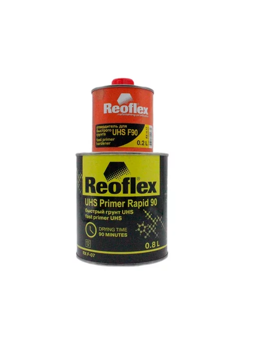 Reoflex грунт UHS серый 0,8л + Отв. для грунта UHS 0,2л, 800 мл, 200 мл, фото 5