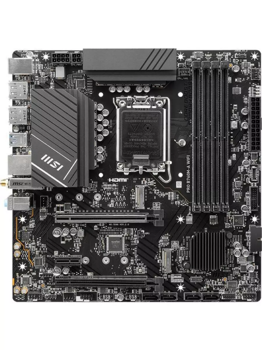 MSI Материнская плата B760 S1700 MATX PRO B760M-A WIFI