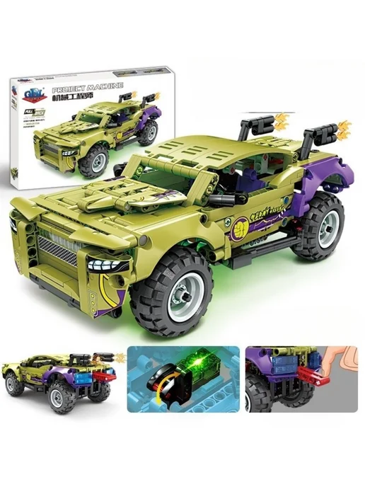 LEGO Машинка инерционная KY 1073 - Гоночный внедорожник (aнaлoг), вариант, фото 2