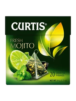 Чай зеленый Curtis Fresh Mojito в пирамидках 1,8 г х 20 шт Чай 208808653 купить за 285 ₽ в интернет-магазине Wildberries