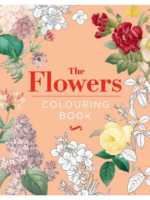 Arcturus Flowers colouring book