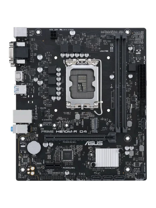 Asus Материнская плата PRIME H610M-R D4-SI Micro-ATX LGA1700 DDR4, черный, фото 2