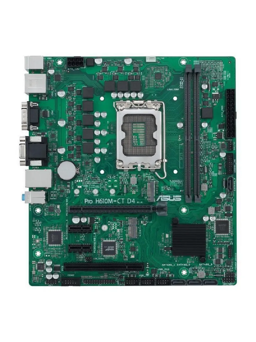 Asus Материнская плата PRO H610M-C D4-CSM LGA 1700 2хDDR IV 1хM.2