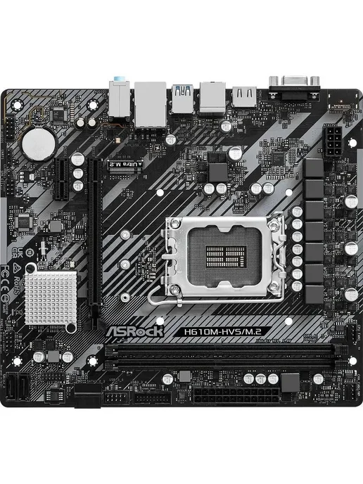 ASRock Материнская плата H610M-HVS M.2 R2.0, LGA1700 Micro-ATX, черный, фото 2