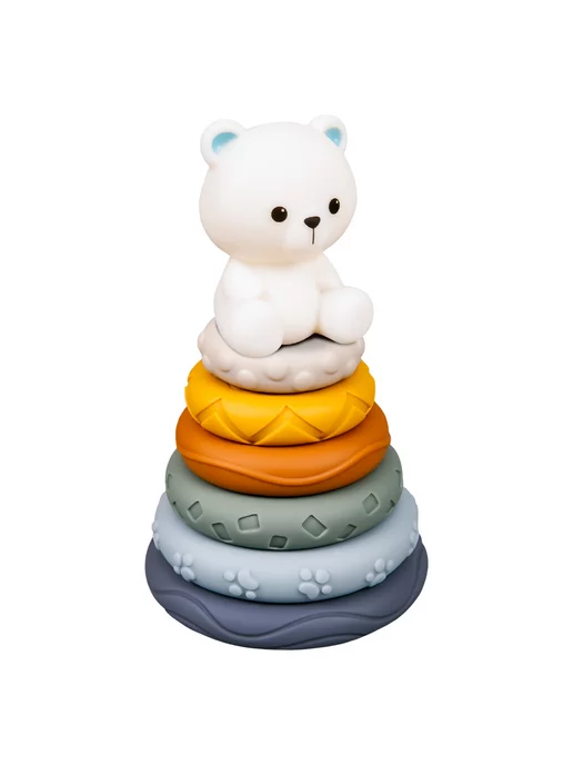 konig kids Игровой набор пирамидка+кубики Медвежонок, 13 шт, 13 шт, фото 2