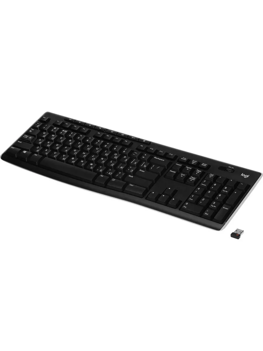 LOGITECH Клавиатура K270 беспроводная Мембранная, Для ПК